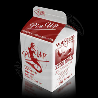 Art-Numérique Pop-Art brique américaine de lait entier de sirène PinUp avec avis de recherche