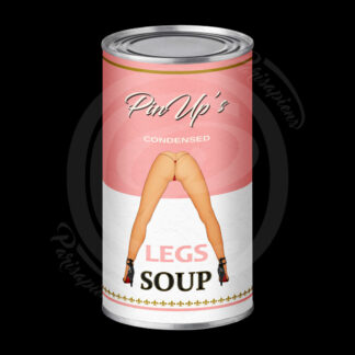 Art-Numérique Pop-Art soupe de jambes de PinUp façon Campbell's Soup d'Handy Warhol